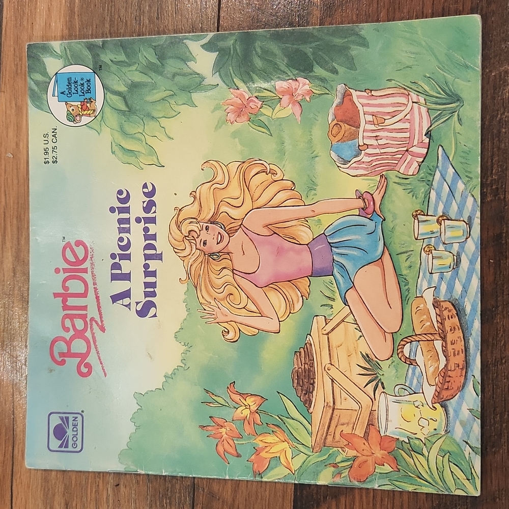Vintage barbie golden book